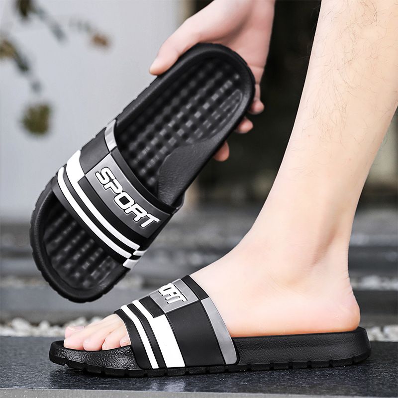 Una parola per uomo in estate, per interni ed esterni, antiscivolo per la doccia, comode per l'esterno, pantofole casual e alla moda_voghion.com