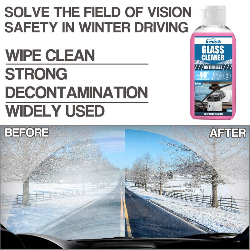 Antifreeze glass water Car windshield antifreeze rain oil film clean decontamination glass clean water_voghion.com