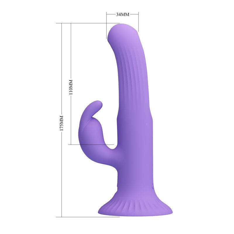 Baile Suction Cup 12-frequency Dual-vibration Massage Stick 4-frequency Tongue-swinging Vibration Stick Female Adult Sex Toys_voghion.com