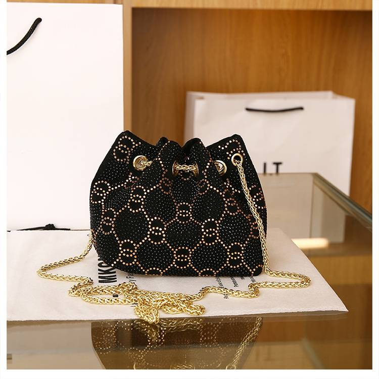 2024 New Women's Bag: Elegant and High-End Solid Color Sequin Crossbody Shoulder Handbag, Evening Bag_voghion.com
