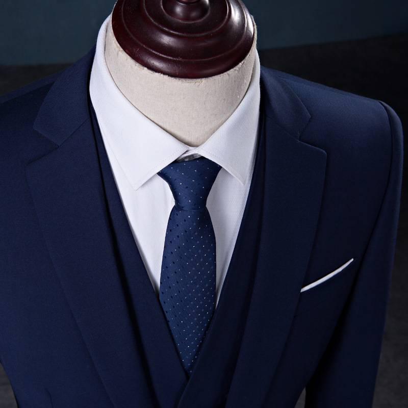 Terno masculino slim fit de três peças - Terno casual para casamento para noivo e padrinho - Terno formal_voghion.com