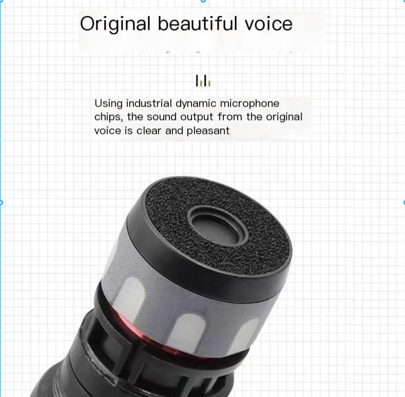 Christmas handheld wireless microphone, U-band trailer, outdoor live streaming equipment, home karaoke sound system, stage universal microphone_voghion.com