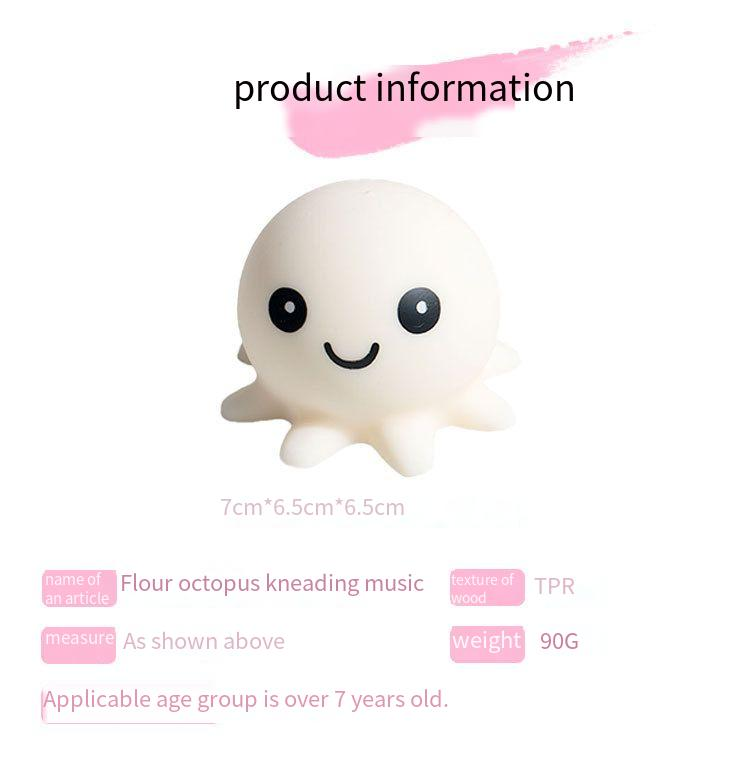 Foam Squishies Stress-relieving Toy Flour Octopus Stress-relieving Tpr Octopus Release Ball Fun Toy Cute_voghion.com