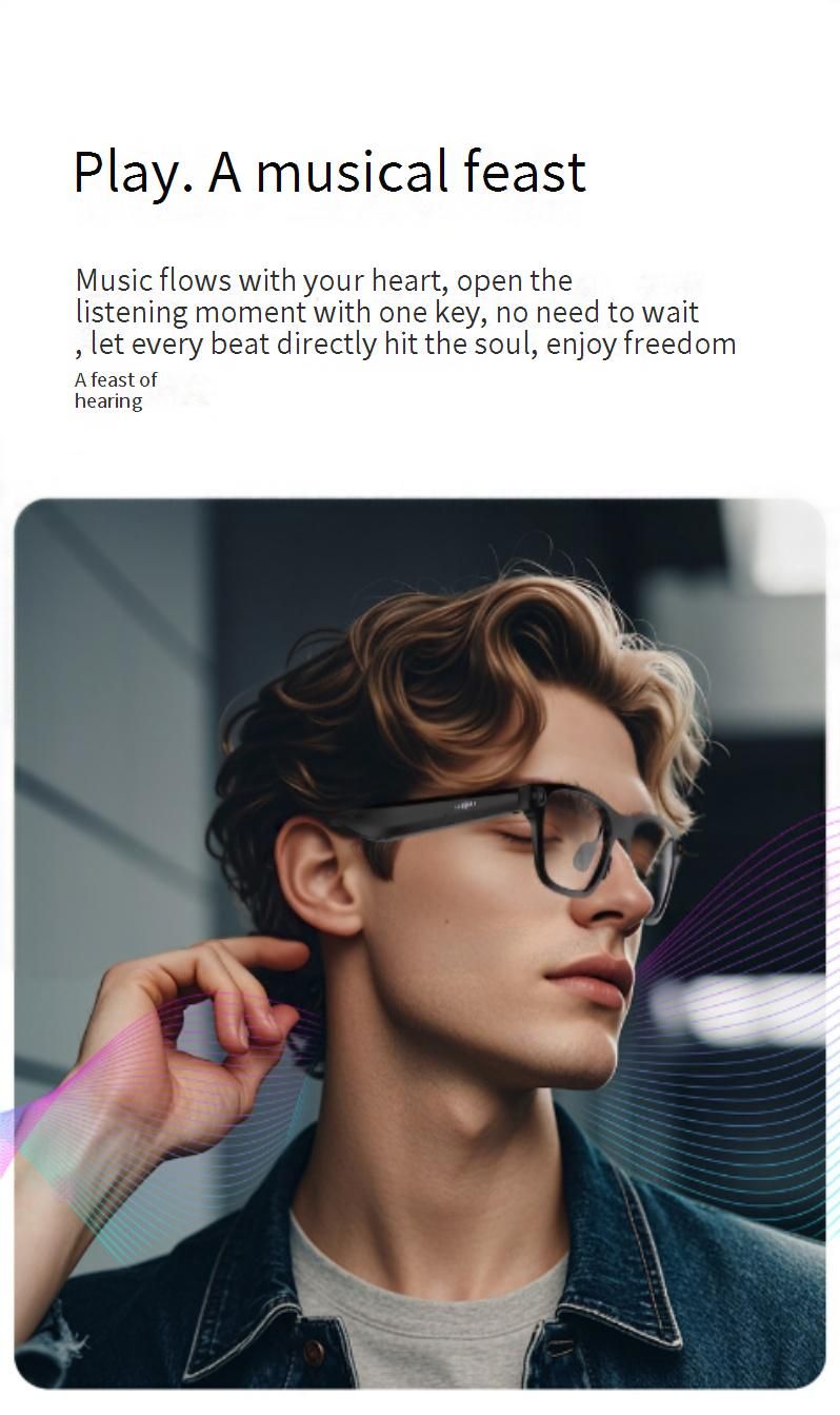 TROZUM S336 Smart Glasses met HD-opname, Bluetooth, AI-assistent en bescherming tegen blauw licht voor werk en reizen_voghion.com