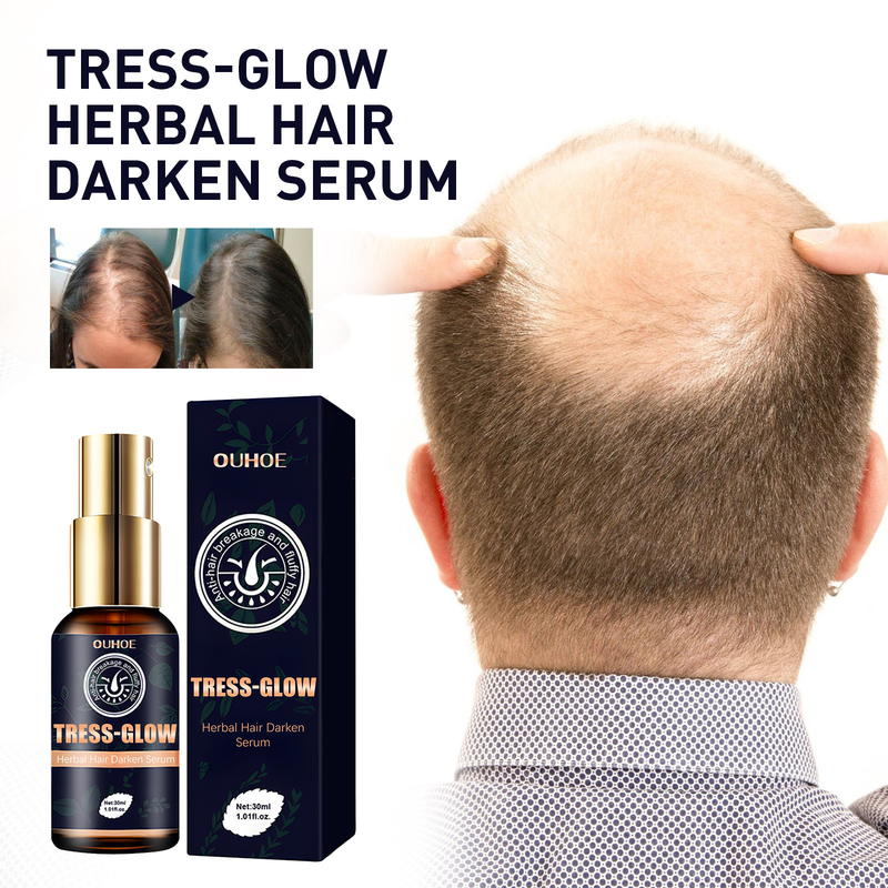OUHOE Massaggio alle erbe Idratante Radice dei capelli del cuoio capelluto Resistente e morbida Essenza per la cura della barba densa_voghion.com