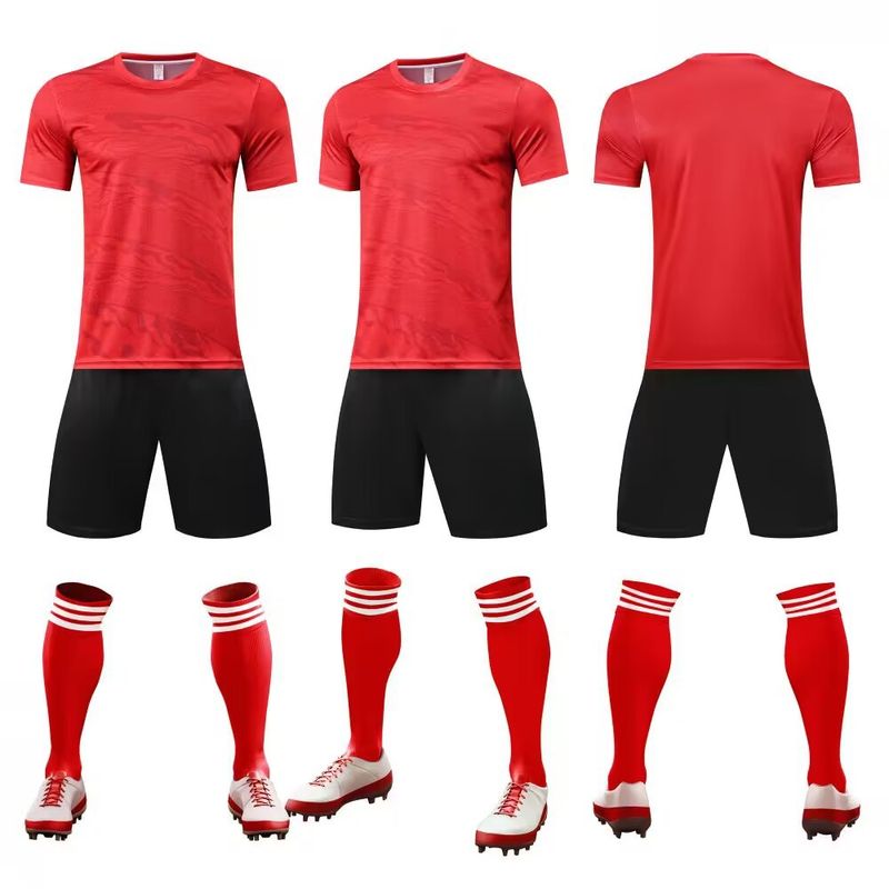 Rapid training competitie team uniform, student kinderen volwassenen korte mouwen shirt, voetbal pak set, heren en_voghion.com