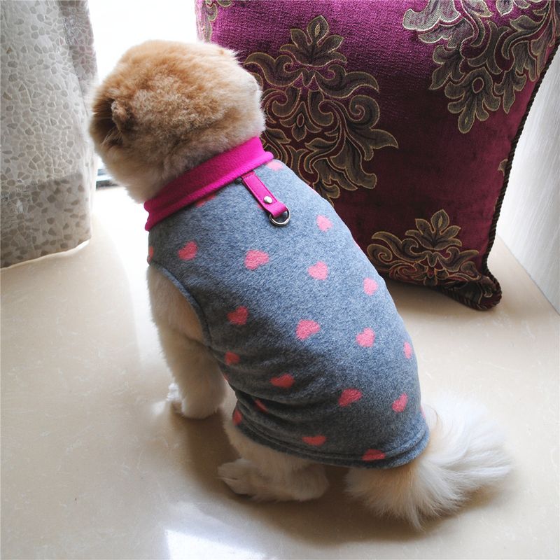 Abbigliamento per animali domestici diretto dalla fabbrica, per cani, autunno e inverno, in pile polare, fibbia di trazione, 27 colori brevettati, saranno oggetto di indagine_voghion.com