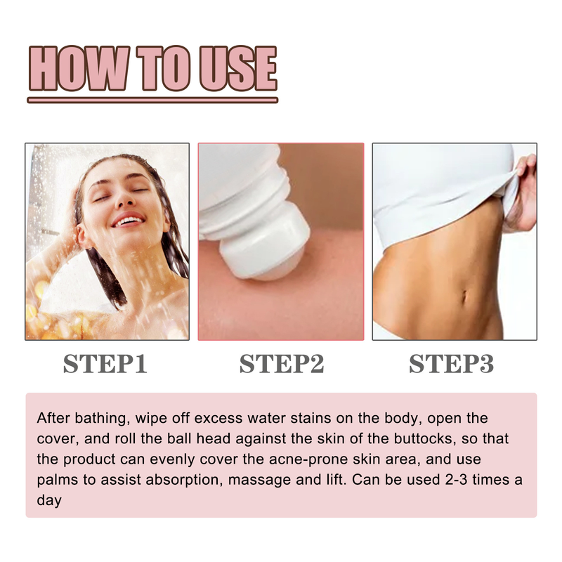 rolling Beautiful acne balls for chest and back acne, closed mouth cleaning, fade acne marks, skin care rolling balls ,_voghion.com