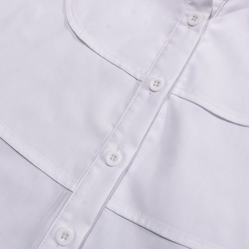 Camicia da donna con lacci senza maniche e cuciture a vista sull'ombelico_voghion.com