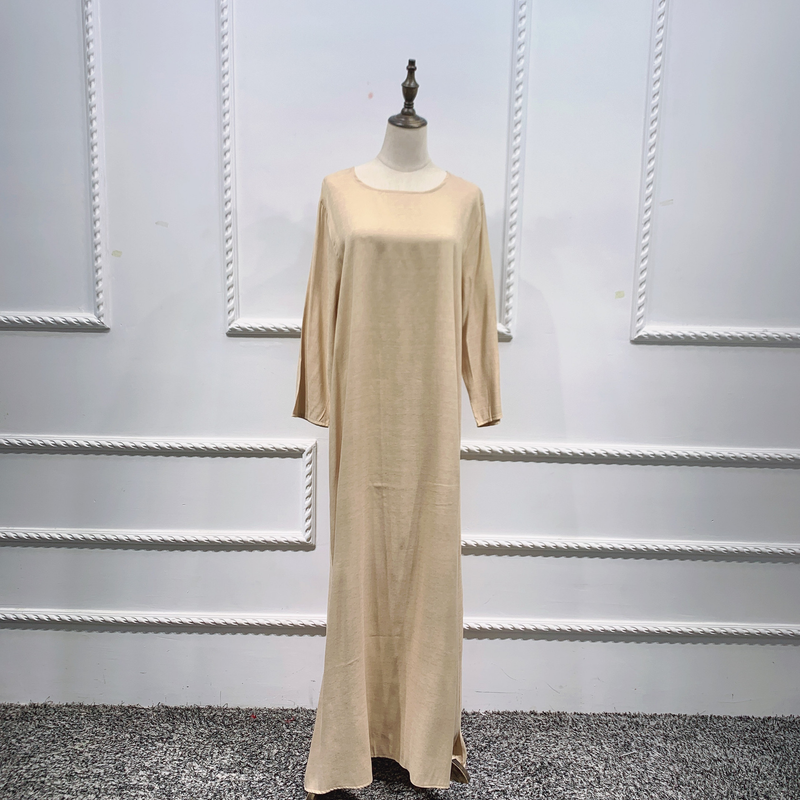 Women's clothing Muslim women's burqa Turkish cardigan robe solid color three-piece set muslim abaya_voghion.com