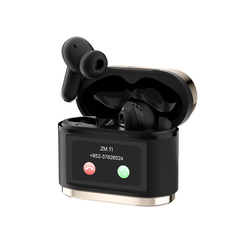 BD02 Color Touch Screen ANC+ENC Noise Reduction Bluetooth In Ear Multifunctional Earphones Marking_voghion.com