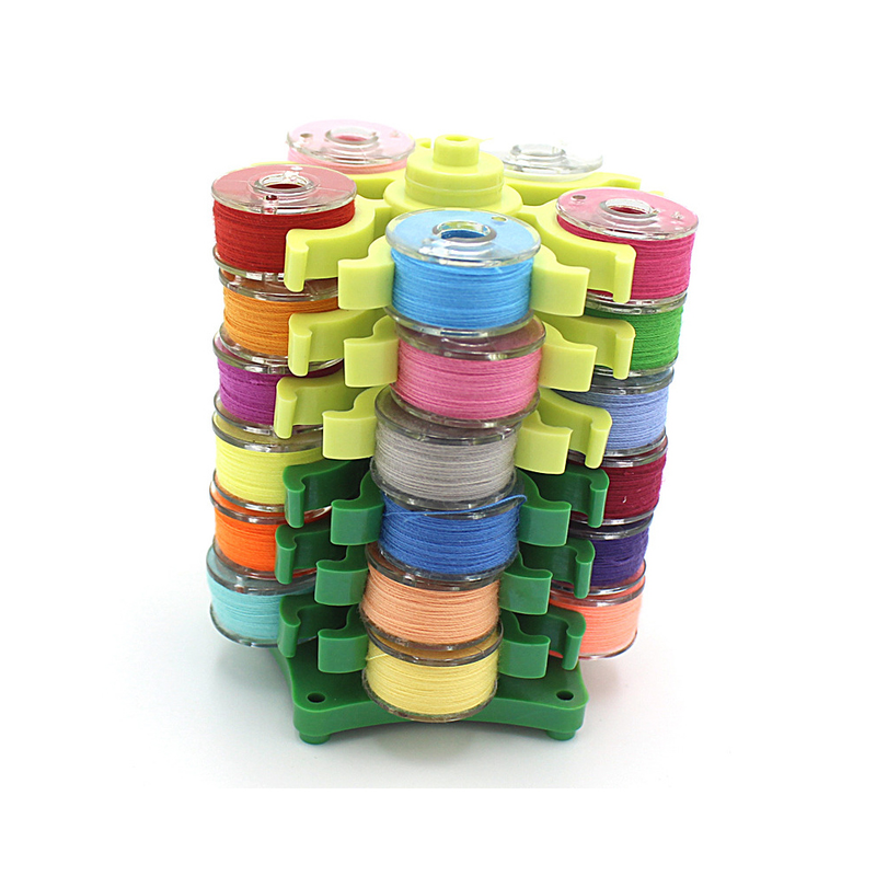 Plastični bobins Organizator Držalo Stolp Shranjevanje Šivalni Sukanec Sponka Orodje za Vezenje Objemka Za 30 Bobbins Uporabno Rack_voghion.com