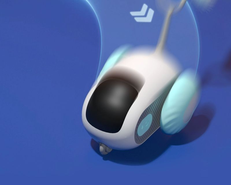 Smart Car Cat Toy Interactive Cat Toy Ball Automatic Rolling Remote Control Toy Car Indoor Cat Accessories Pet Kitten Supplies_voghion.com