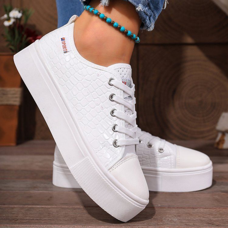 202536-42 Große Größe Damen Neue Hohl Mesh Atmungsaktive Plattform Dicke Sohle Casual Einzelne Schuhe Für Frauen_voghion.com