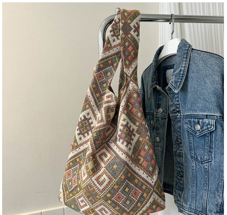 Efterår og vinter nye nationale vind stor kapacitet kvinde taske enkelt skulder armhule bucket taske all canvas taske stor taske_voghion.com