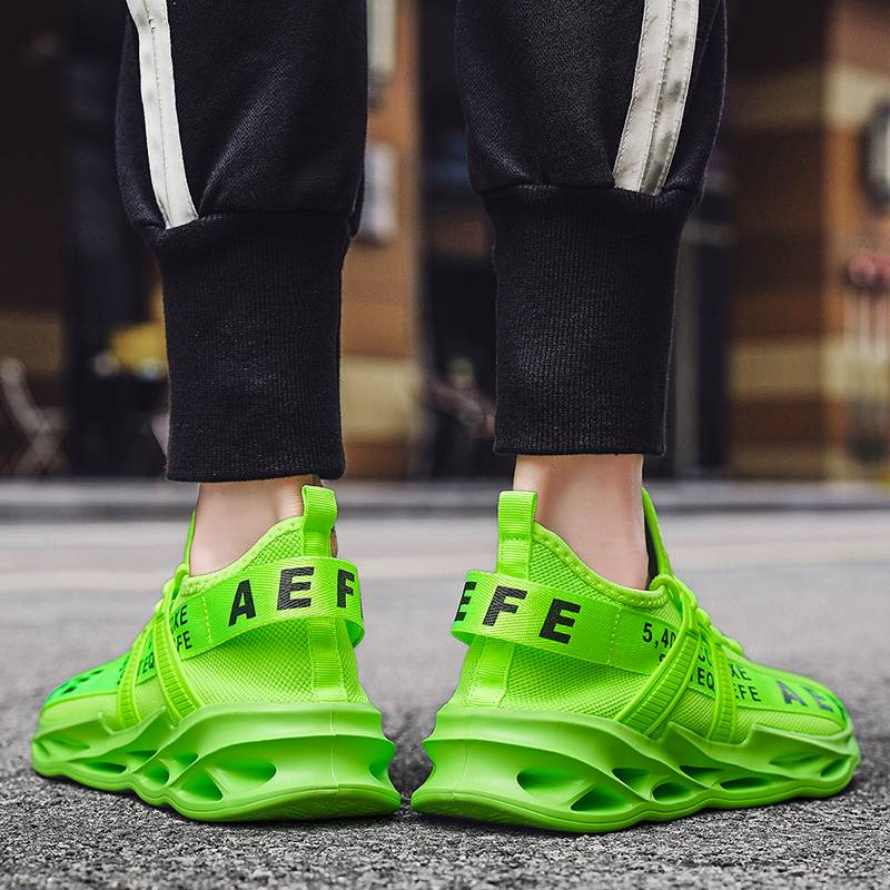 Nuevos zapatos casuales explosivos para deportes al aire libre, transpirables, ligeros, de talla grande, sin cordones, para correr_voghion.com