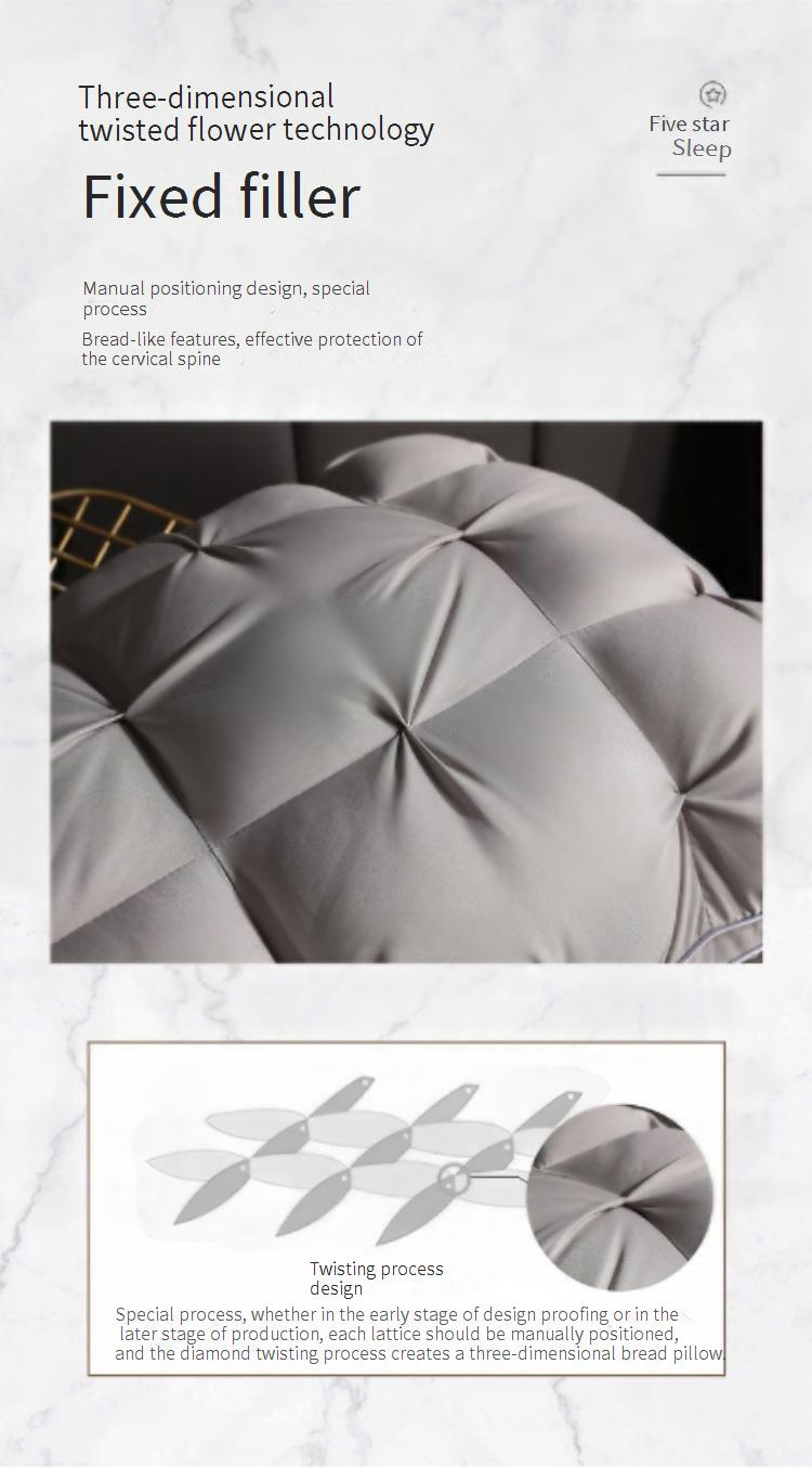 Cuscino di supporto cervicale - Cuscino ortopedico in memory foam con design a nido d'ape per alleviare il dolore al collo, regalo di lusso per hotel_voghion.com