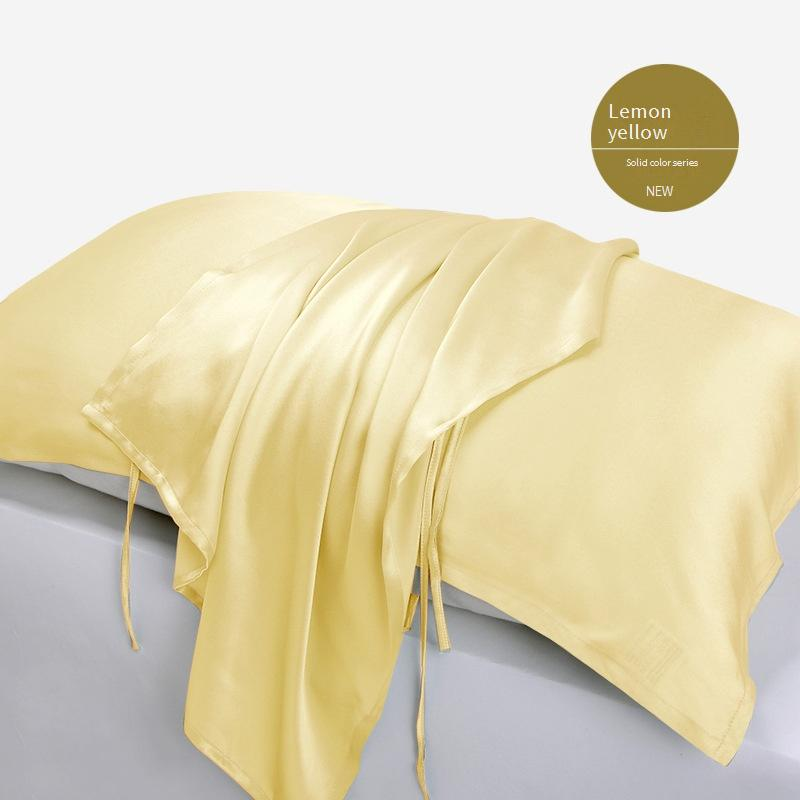 Conjunto de fronha e cachecol 100% seda amoreira - Ultra macio e suave, antirrugas e proteção para os cabelos (Acessórios de cama premium elegantes em cores puras)_voghion.com