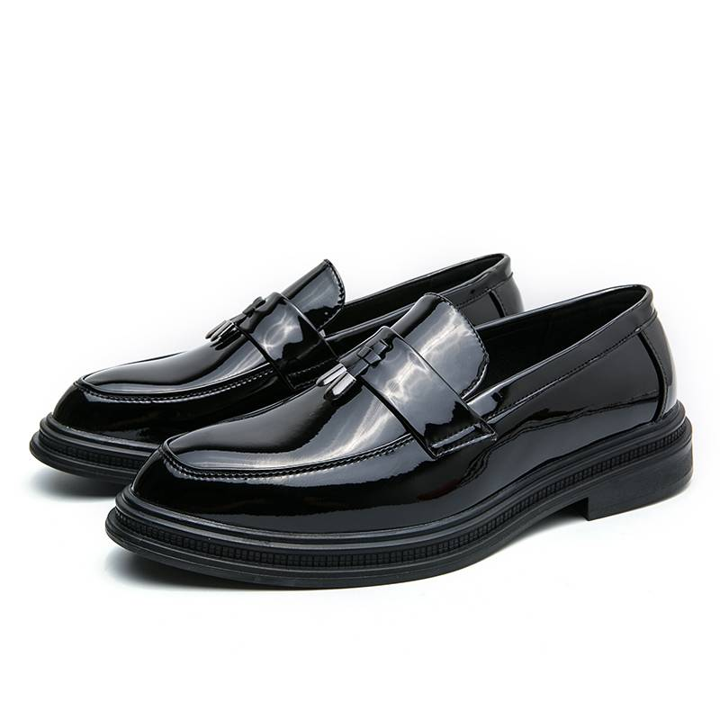 Shoes For Men Dress British Business Party Slip On Black Point Toe Fashion Casual Formal Suit Handmade Men Shoes_voghion.com