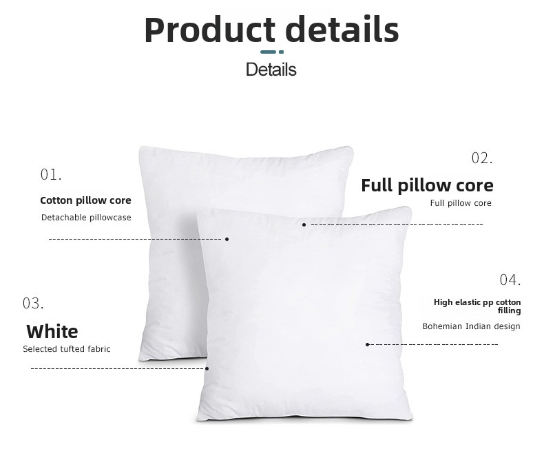 Einfarbiger Kissenbezug – Polyester-Kissenbezug für Kisseneinsätze in den Größen 50 x 50 cm / 35 x 55 cm / 55 x 55 cm (moderner minimalistischer Stil, Füllung aus PP-Baumwolle)_voghion.com