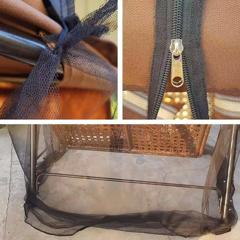 Outdoor Swing Mosquito Net Fishing Courtyard Garden Mosquito Net Swing Rocking Chair Light-shielding Net Travel Easy Installation Mosquito Net_voghion.com