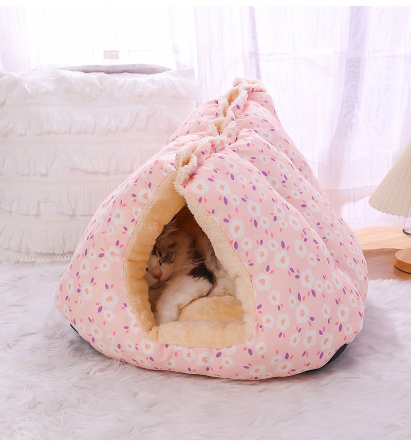 Nido per gatti caldo invernale Nido divano Nido può essere chiuso Nido multi-creativo più nido per cani in pile ispessito_voghion.com