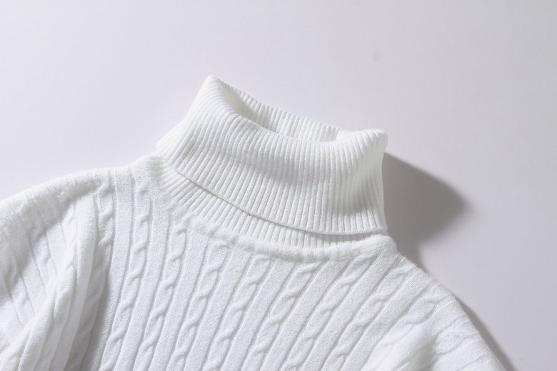 Men's Clothing Autumn And Winter Running Volume Sweater Men's High Collar Pullover New Flower Sweater Casual Knit Sweater Bottom Line Sweater Spot_voghion.com