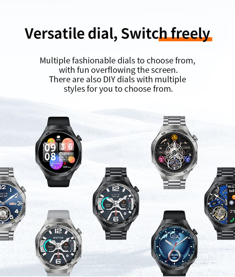 New Cross Border Smart Watch Sports Track Bluetooth Call Sports Mode Heart Rate Health Monitoring Watch_voghion.com
