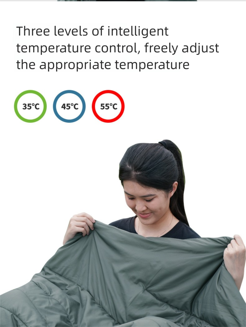 Graphene Electric Heating Shawl - Intelligent Control Multifunctional Blanket, Body Warmer Cover_voghion.com