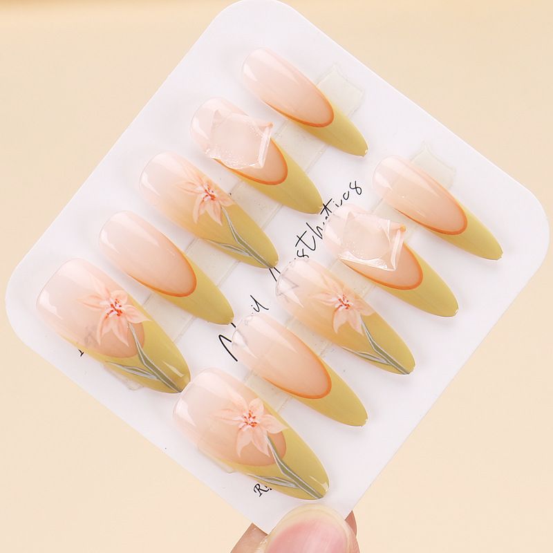 Frühling/Sommer Tragen Neue Instagram Erweiterte Handgemachte 10 Stück, Größe Abnehmbare Nagel Clips Fertigen Produkt_voghion.com