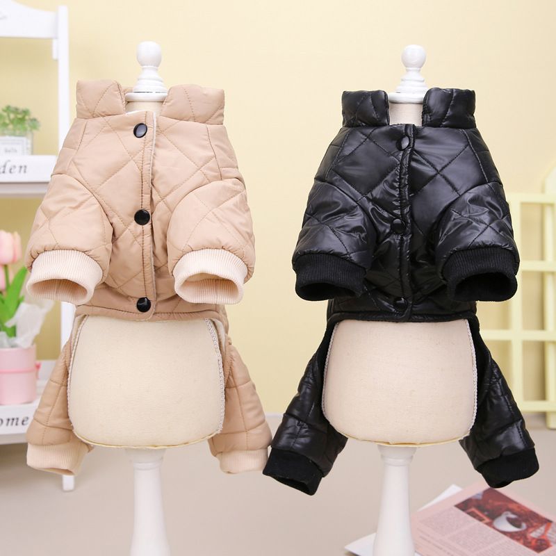 Abbigliamento per cani, cappotto per animali, impermeabile da neve, autunno e inverno, nuovo articolo 22, cappotto in cotone a quattro zampe di buona fortuna_voghion.com