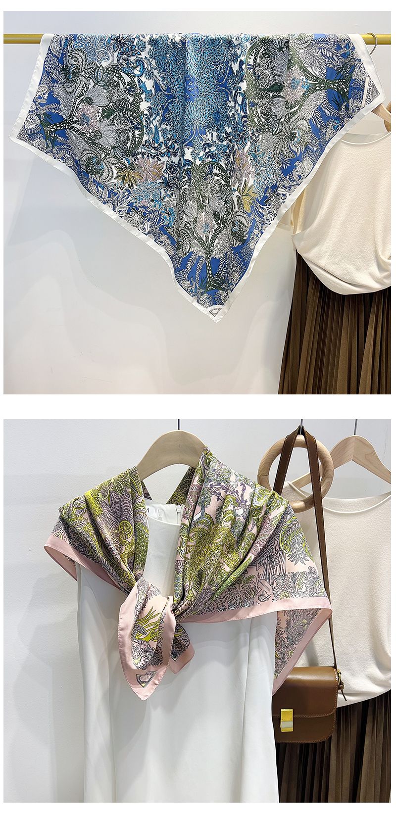 Uus etnilises stiilis trükitud siidist imitatsioonsall naistele igapäevane kaunistus kevadel, suvel ja sügisel. Kingituseks mõeldud sall._voghion.com