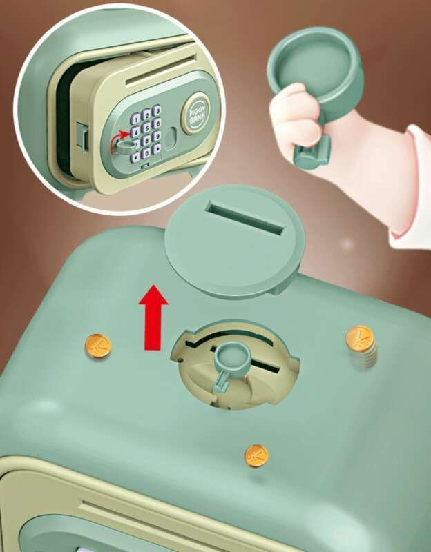 【 2424 People Collection 】 Primary School Student Password Box Fingerprint Unlock Girls' Princess Anti-theft Advanced_voghion.com