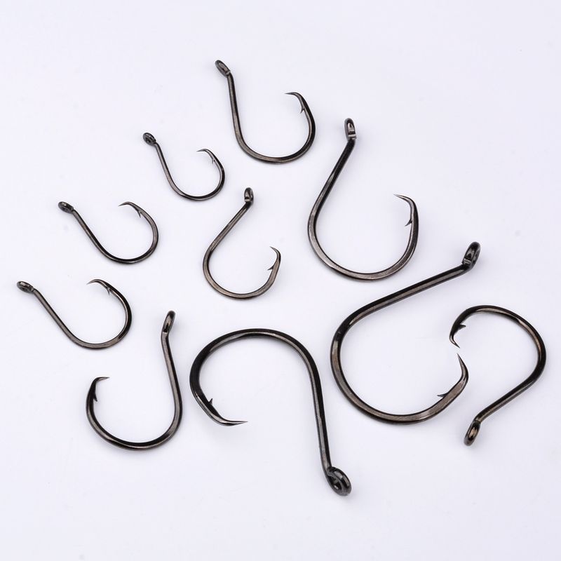 Deep Big Sea Eagle Beak Lure High Carbon Steel Fish Boat Swivel Fishing Hook 10 Pieces/Box_voghion.com