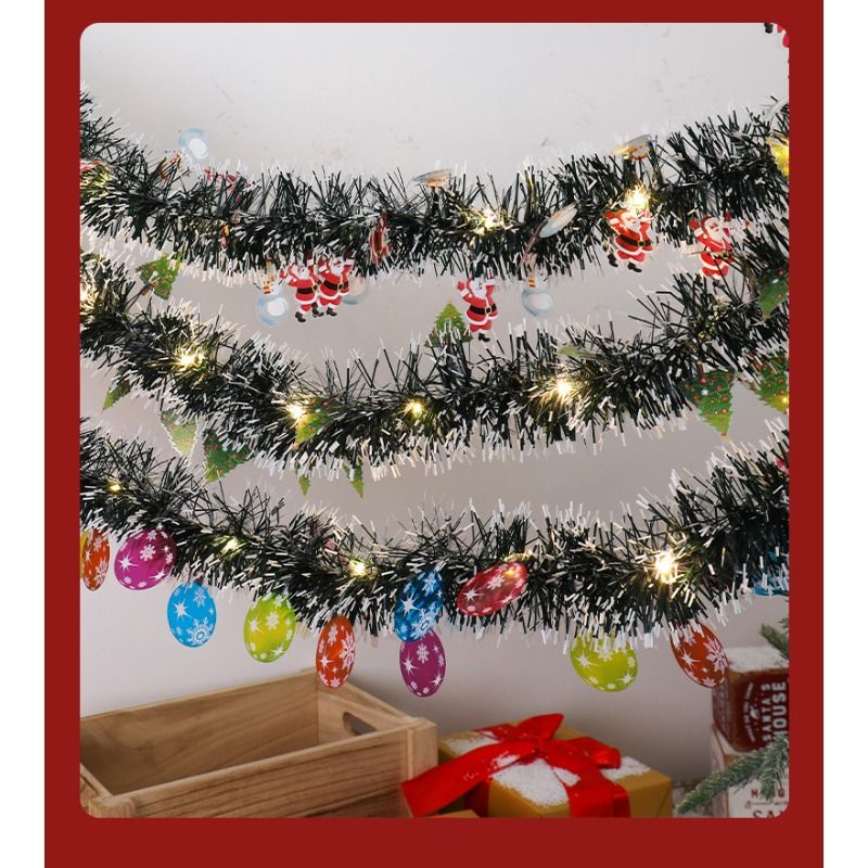 LED Christmas ribbon copper wire light ambient light string Christmas string lights party decorative lights top lights_voghion.com