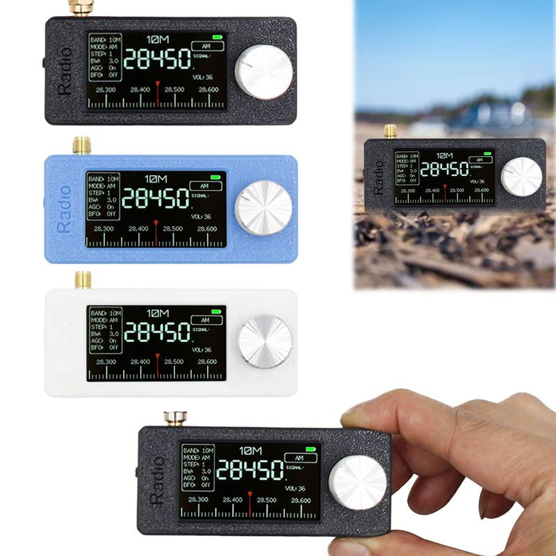 4732 0.5-108mhz Pocket Mini 1.9inch IPS Screen All Band Receiver With Antenna FM/AM HF SW MW VHF Radio_voghion.com