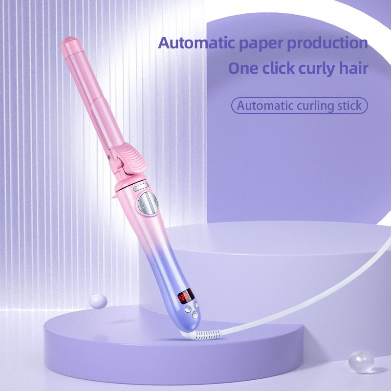 2025 Nuova piastra per capelli elettrica con regolazione della temperatura del colore sfumato, ferro arricciacapelli automatico_voghion.com