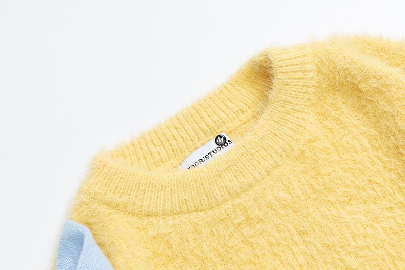 American Lazy Style Round Neck For Men And Women, Autumn Cute Dog Loose Pullover Couple Knitted Sweater_voghion.com