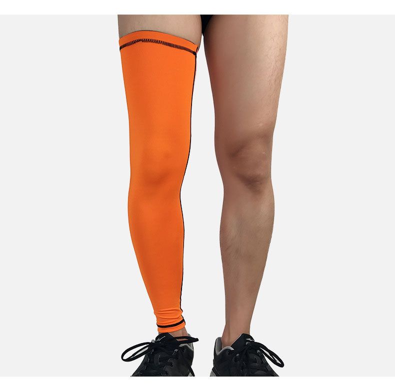 New sports knee pads, outdoor football, badminton, running, cycling, breathable compression long leg guards_voghion.com