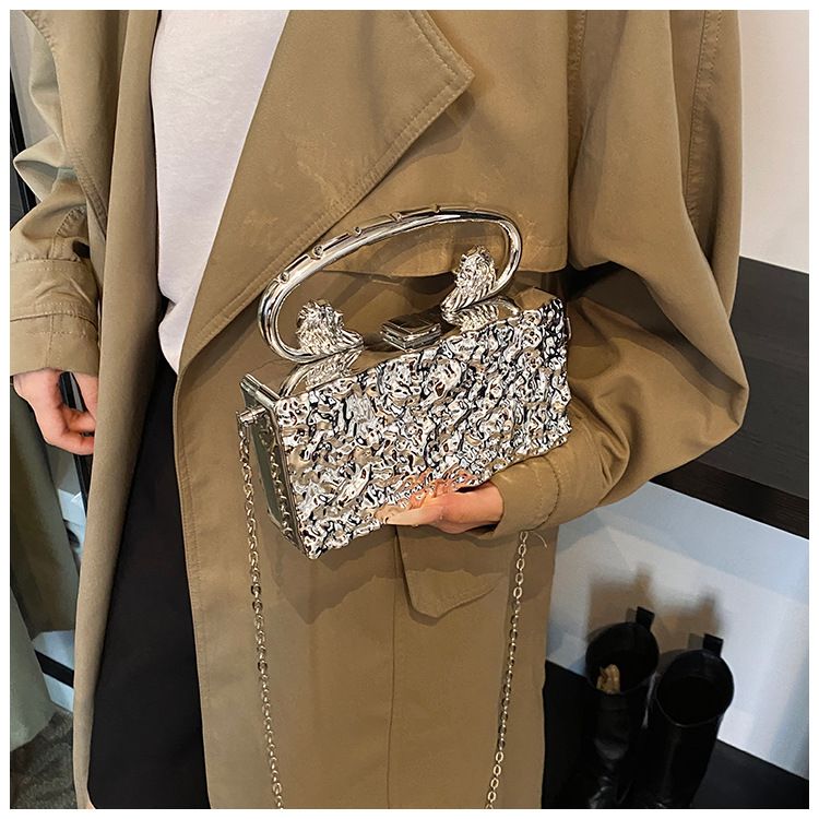 Borse a pochette da donna: crea una borsa in acrilico alla moda con motivi a crepe di ghiaccio, personalizzabile da portare a mano, a tracolla e con una sola spalla per le donne._voghion.com