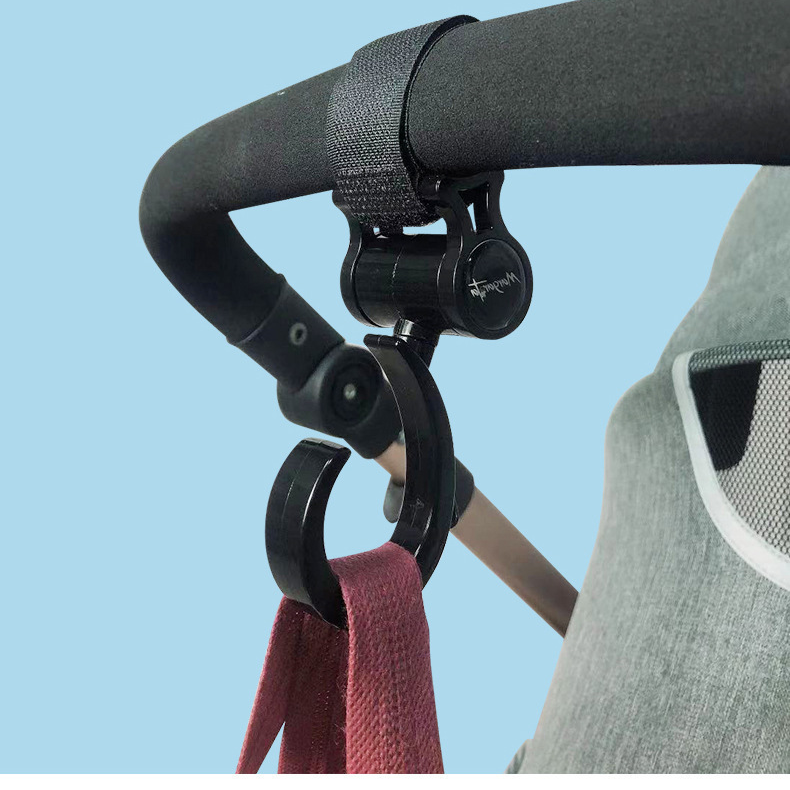 Spielzeug Kinderwagen Haken 360 Grad drehbar Kinderwagen großer Haken Hängetasche Kinderwagen Zubehör_voghion.com