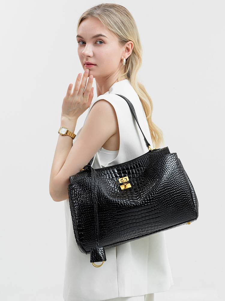Veske dame 2024 ny rodeo bag stor kapasitet pendler tote bag håndveske tekstur crossbody bag_voghion.com