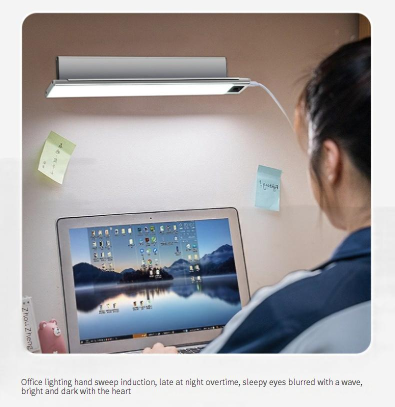 AA Grade Eye Protection Desk Lamp - Adjustable Brightness 5000k Natural Light Wall Mountable For Study/Reading/Homework_voghion.com