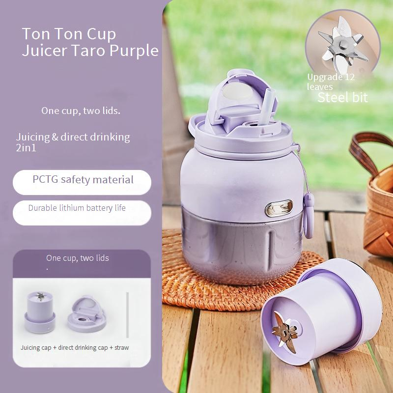 Wireless Portable Juicer Blender Cup, 800ml/1300ml Large Capacity, 18000 RPM High Speed, USB Rechargeable, 5 Blades, Food-Grade PC_voghion.com
