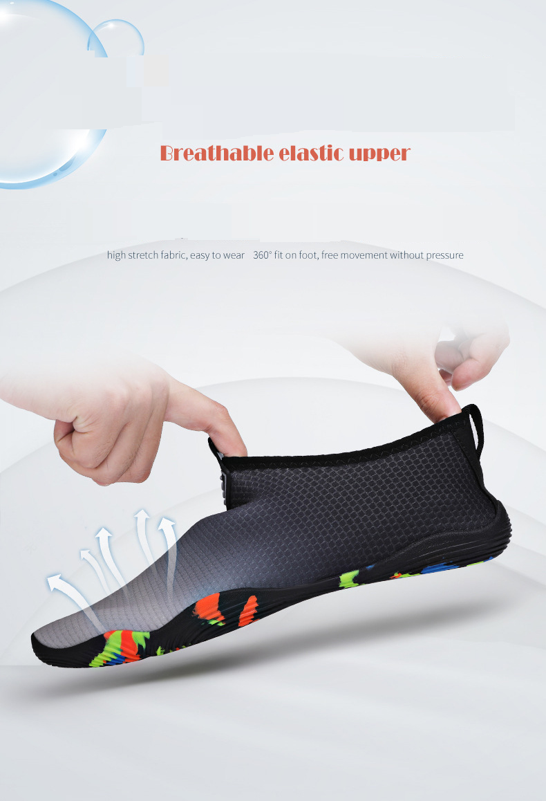 Uniseksowe, szybkoschnące buty do wody – buty do wody Barefoot do pływania, jogi i aktywności na świeżym powietrzu, antypoślizgowe, oddychające, dopasowane buty dla pary/rodzica i dziecka_voghion.com