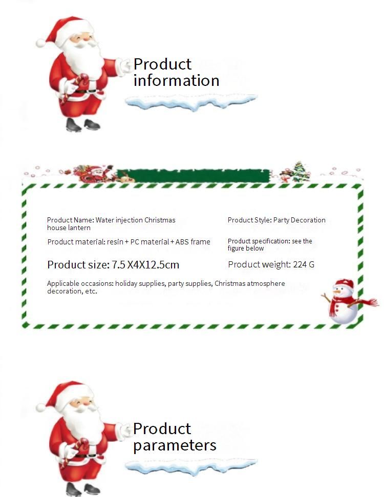 Vintage-Weihnachtslaterne in Hausform, mit Wasser gefüllt – Handgefertigte Tischdekoration mit LED-Beleuchtung, festliches Geschenk für Zuhause und Büro_voghion.com