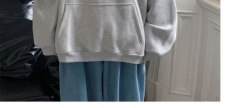 Men's loose and hoodie, trendy brand large for spring, autumn, winter, plus fleece jacket, size 12_voghion.com