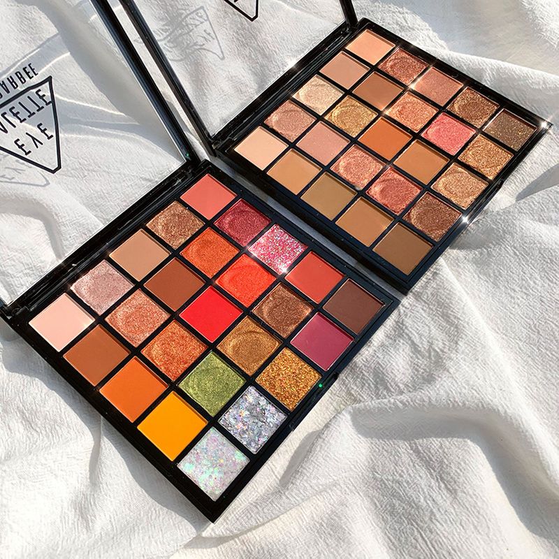 CoolBarbee 25-Color Pearlescent Multi-Color Influencer Same Style Matte Twenty-Five Colors Eyeshadow Palette_voghion.com
