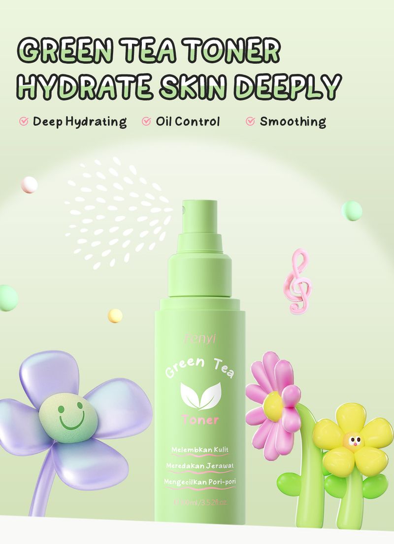 Lotion Green Tea Toner 100ml Indonesian Version Hydrating Moisturizing Skin Care Products_voghion.com