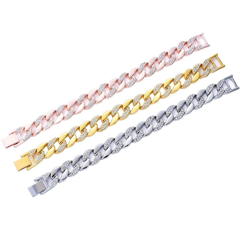 Kubanische 15-mm-Hip-Hop-Knöchelketten für Männer und Frauen. Hiphop-Nischen-Luxus-Fußaccessoires_voghion.com